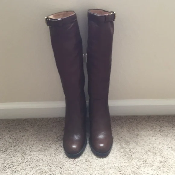 Coach heeled brown boots - Picture 2 of 5